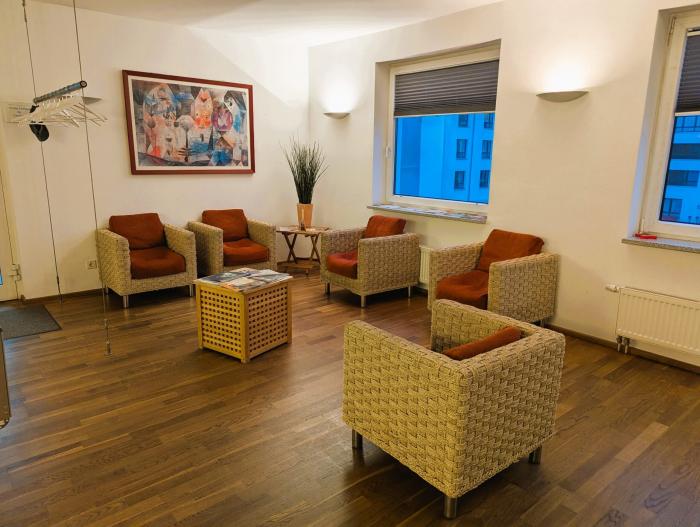 Wartebereich der onkologischen Praxis Laatzen